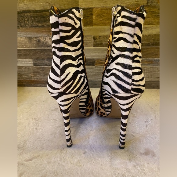 KC animal multi print animal fur booties - Picture 2 of 4